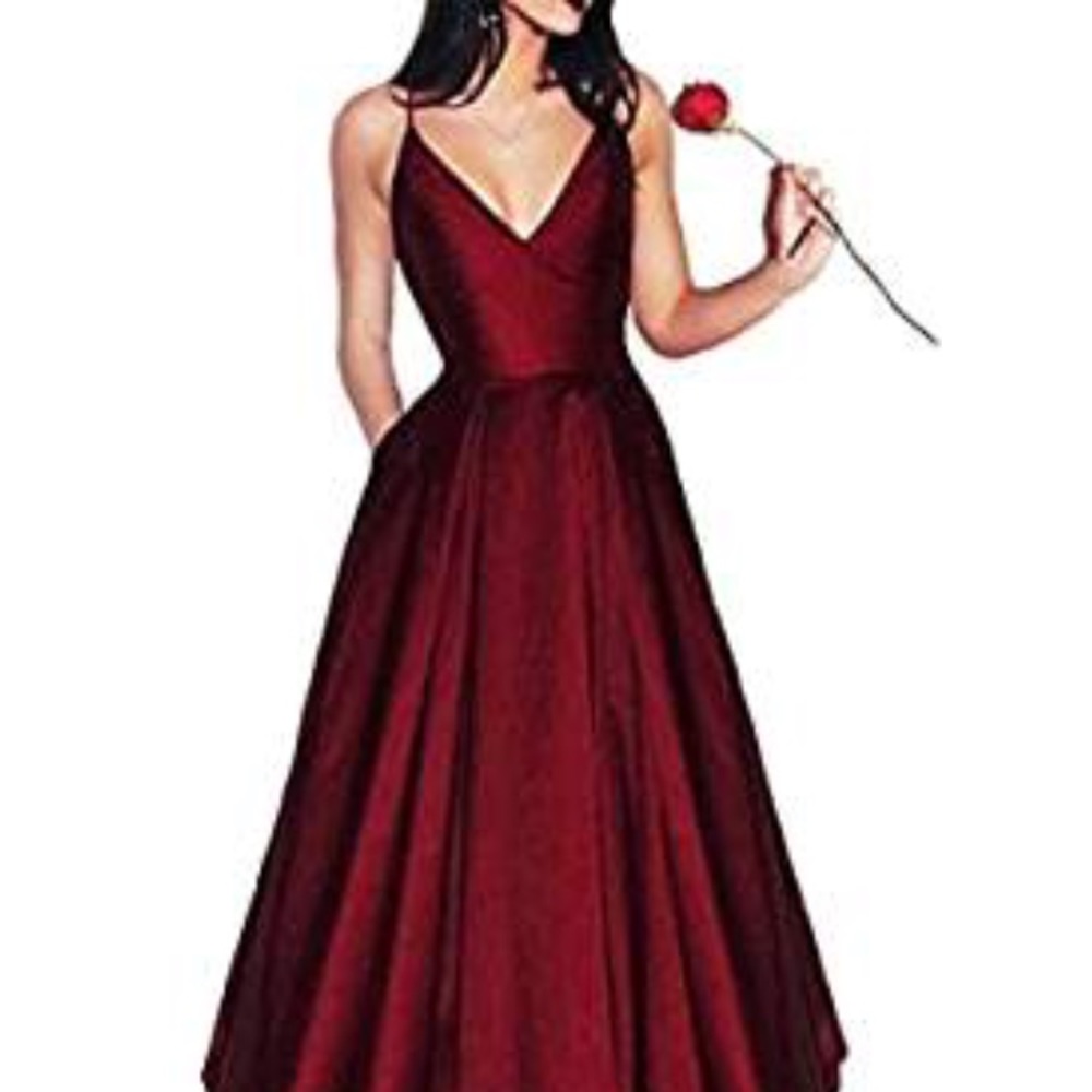 Red prom dress (fits 0-4)
